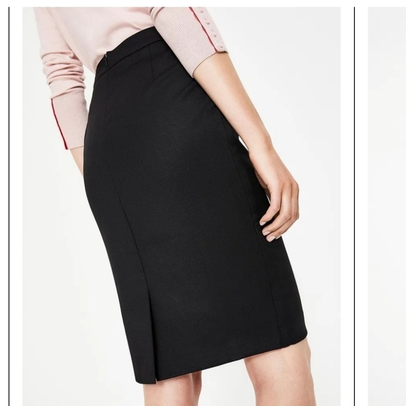 Boden‎ Claremont Skirt in Black Size 10 Slit Pencil Style - Picture 4 of 11